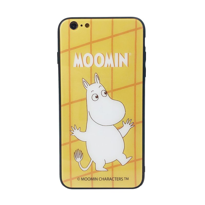 【iPhone系列】Moomin授权-噜噜米 水晶玻璃 手机壳 - 手机壳/手机套 - 玻璃 黄色