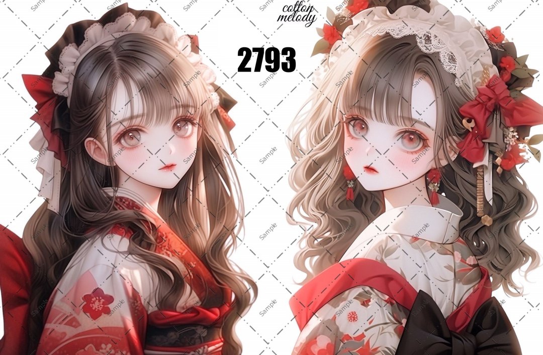 original sticker no.2793 人物贴纸 原创贴纸 原创人物贴纸 装饰贴纸 cotton melody - 贴纸 - 纸 