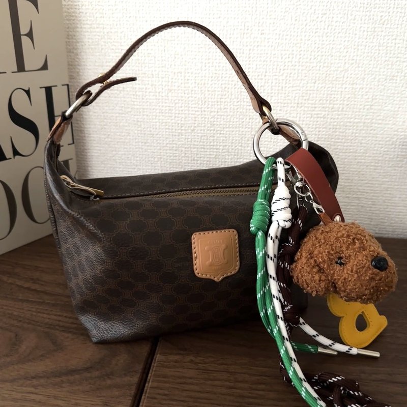 CELINE 赛琳 Macadam 花纹 棕色 Mini 手提包 / 小物包 - 手提包/手提袋 - 真皮 咖啡色