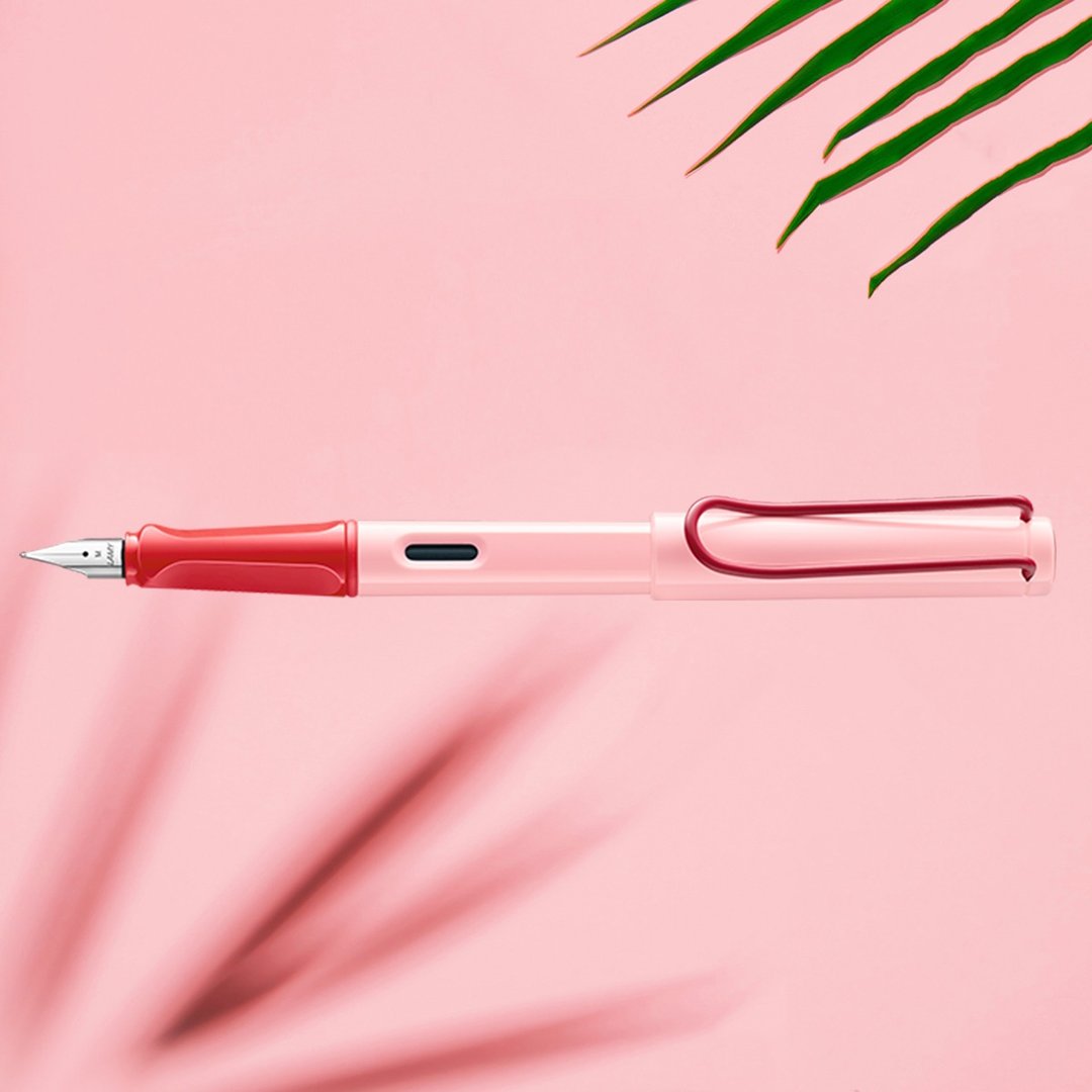 【雷雕刻字】LAMY 钢笔 / SAFARI 2024 (送A6笔记本) - 夏日粉红 - 钢笔 - 塑料 粉红色