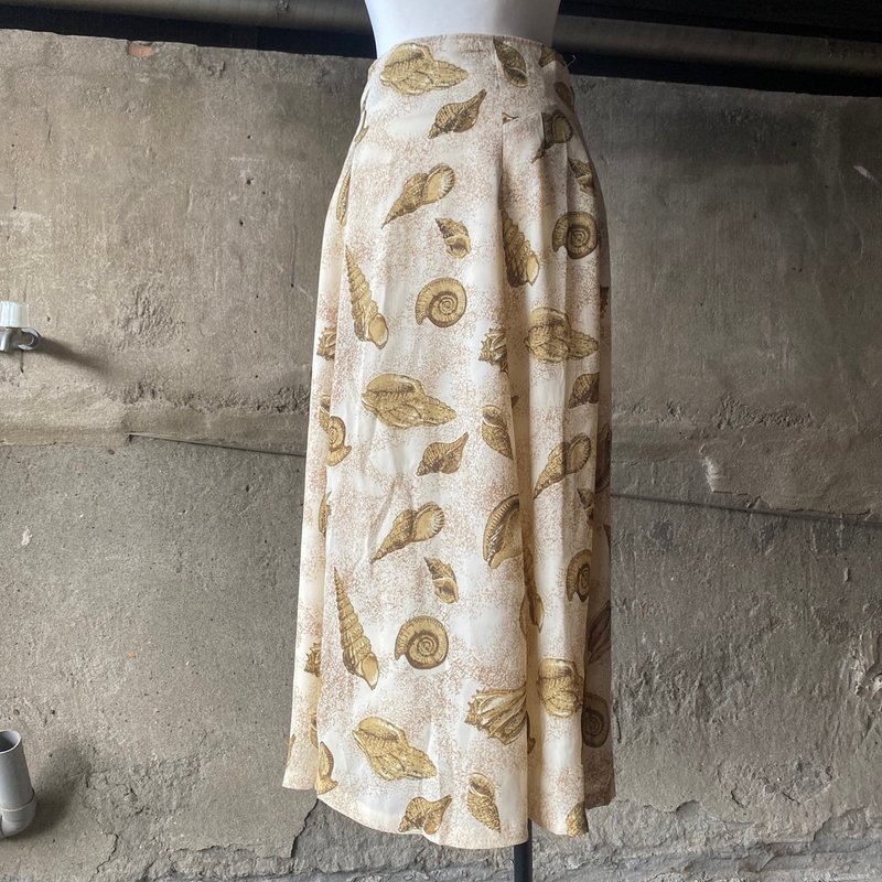 --两光师古着--贝壳满版长裙 - 裙子 - 其他材质 金色