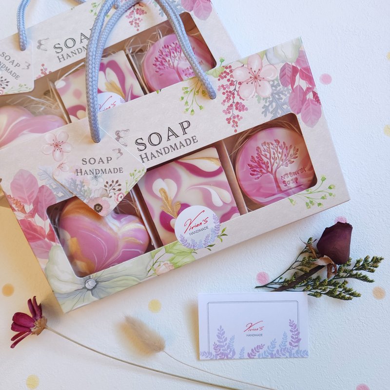 手绘爱心 | 心心手工皂礼盒 - 肥皂/手工皂 - 其他材质 