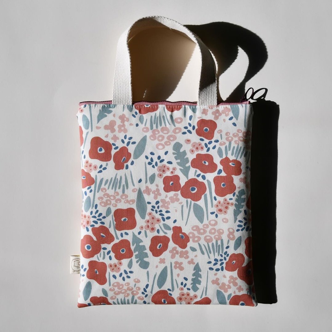 平板拉链提把收纳包 // iPad收纳包 (定制布料选择) - 电脑包 - 棉 