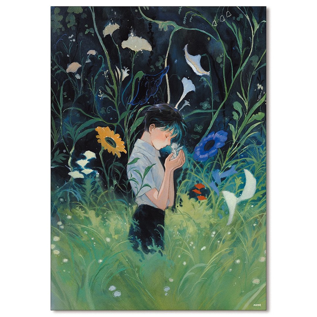 不强求日出 | NOMA | 韩国插画美术纸海报 A4 | 水彩 - 海报/装饰画/版画 - 纸 绿色