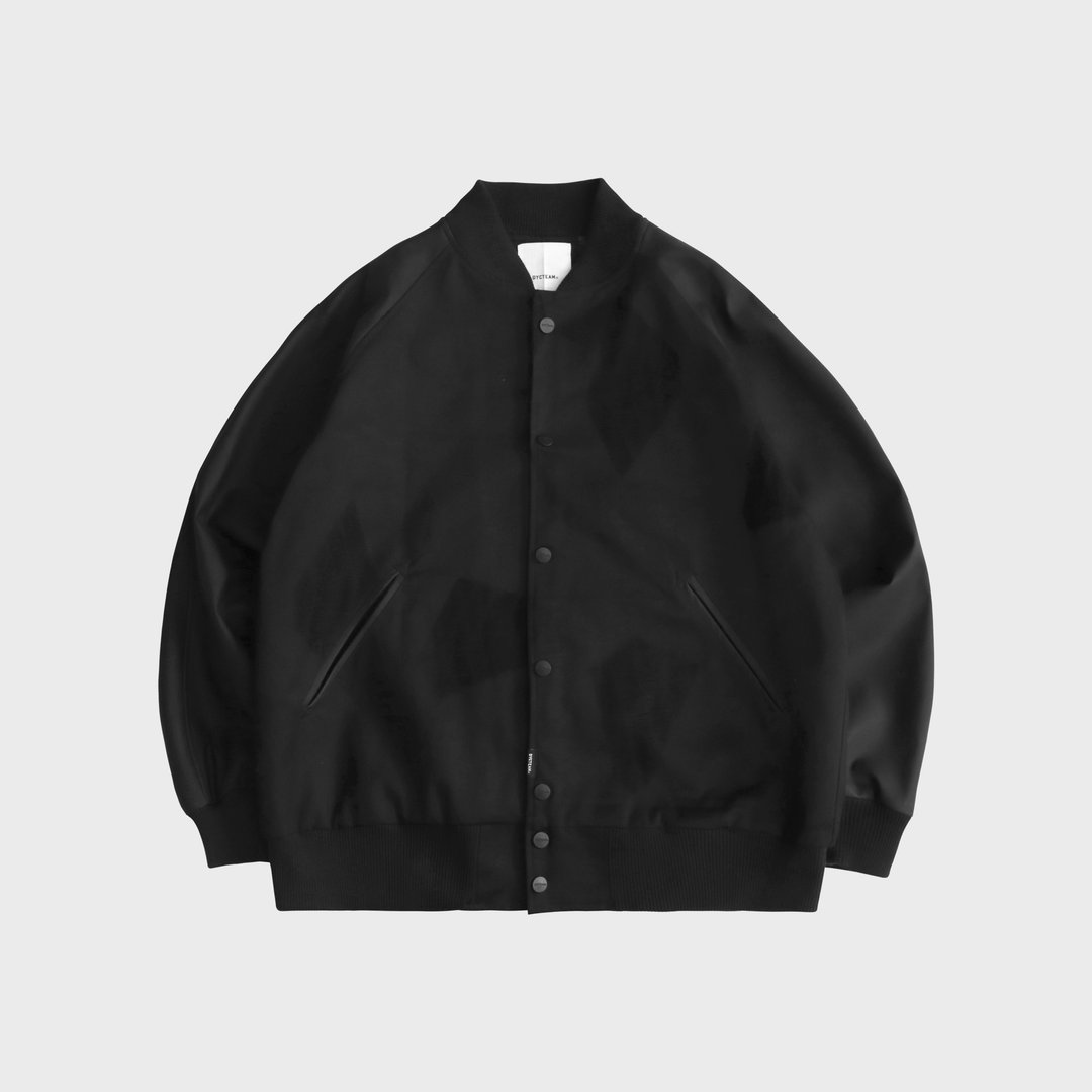 DYCTEAM - Ice block pattern baseball jacket - 男装外套 - 棉 黑色