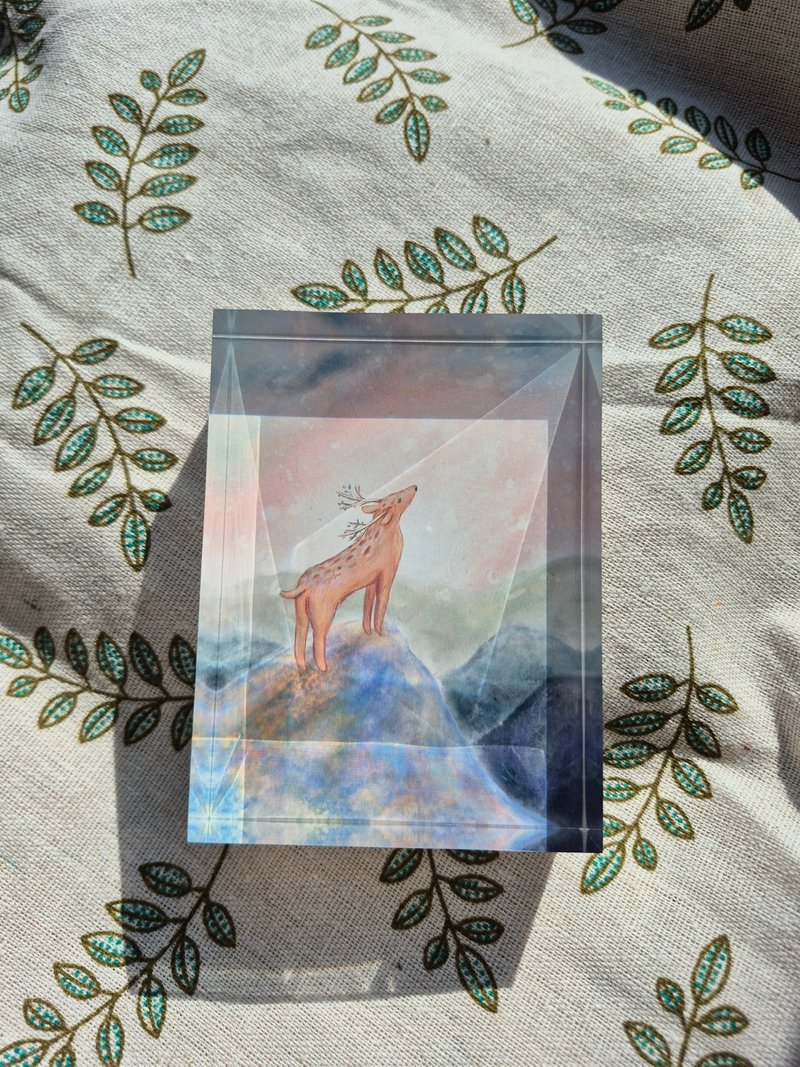疗愈水晶画-迎接新时代的鹿 - 摆饰 - 压克力 