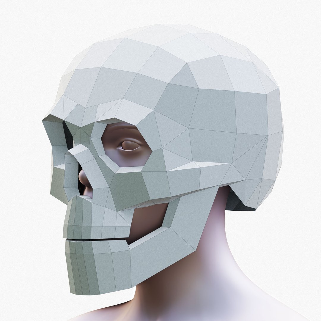 DIY纸骷髅头盔3D纸艺模板PDF - 手工艺教程/工具书 - 其他材质 