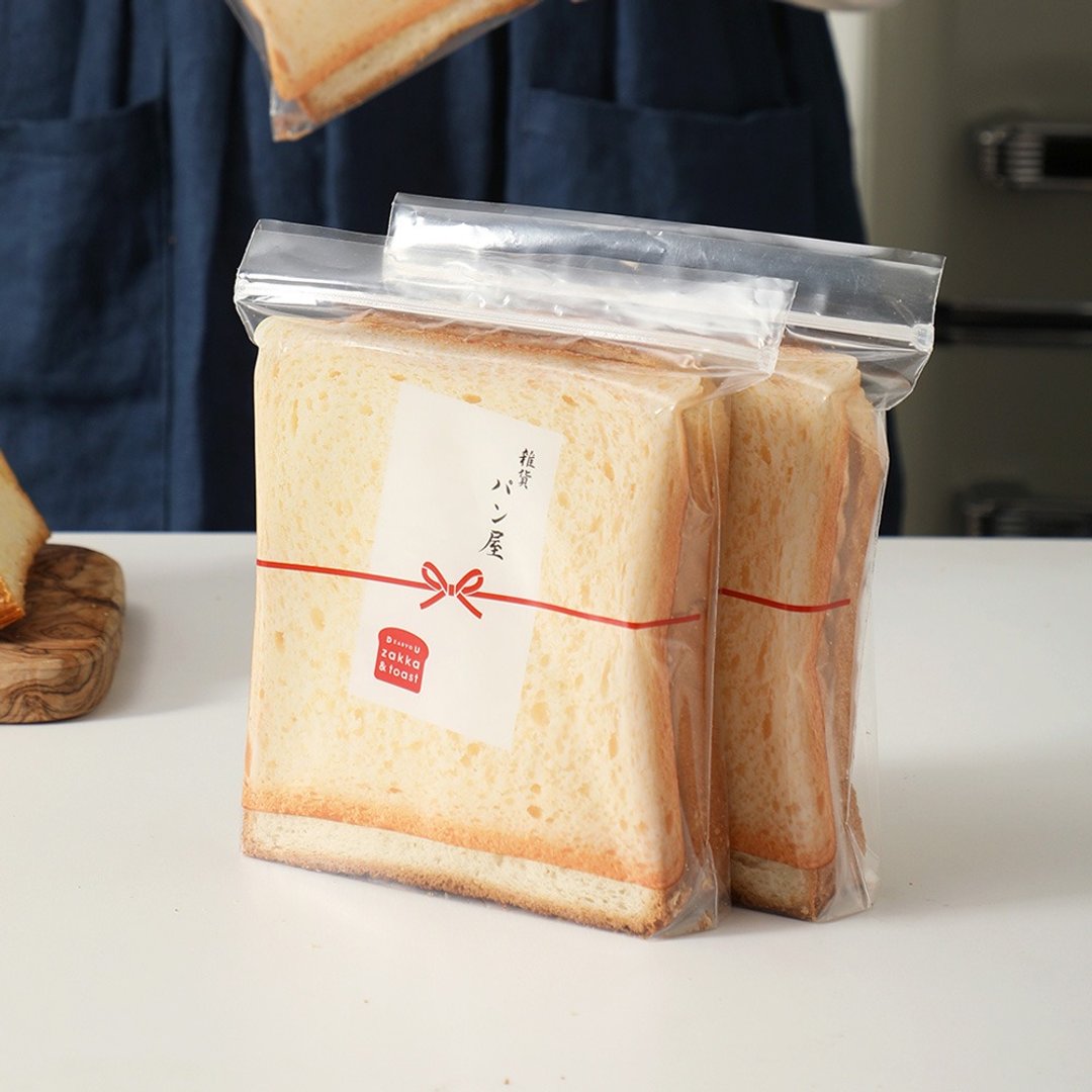 日本霜山 立体袋型冷冻保存解冻用切片吐司保鲜袋-30入 - 便当盒/饭盒 - 塑料 透明