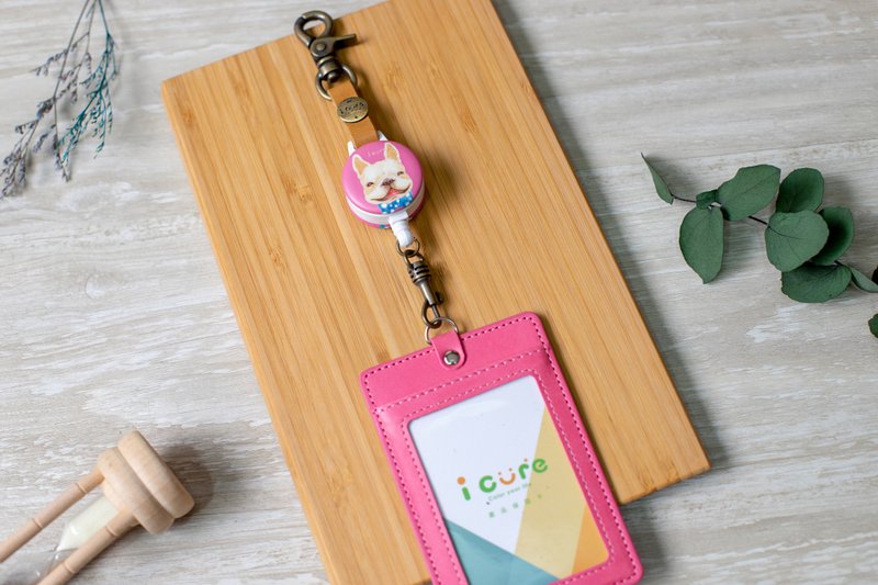 i好钩 伸缩证件套组 -手绘风系列 / 小法斗_AVH6 - 证件套/卡套 - 其他材质 粉红色