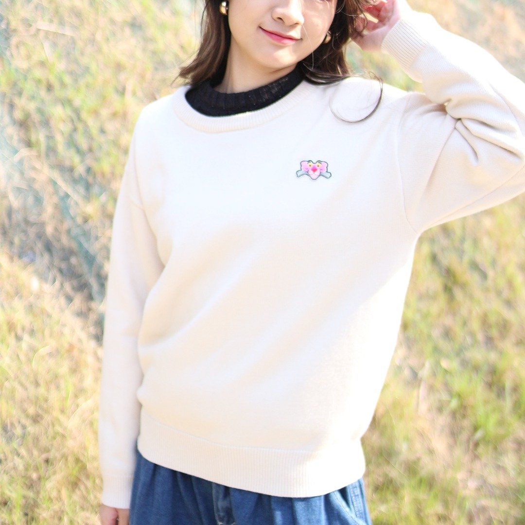 Hate Monday'' XPINK PANTHER-SWEATSHIRT棉织长袖衫(PPHM-23H26) - 中性连帽卫衣/T 恤 - 棉．麻 粉红色