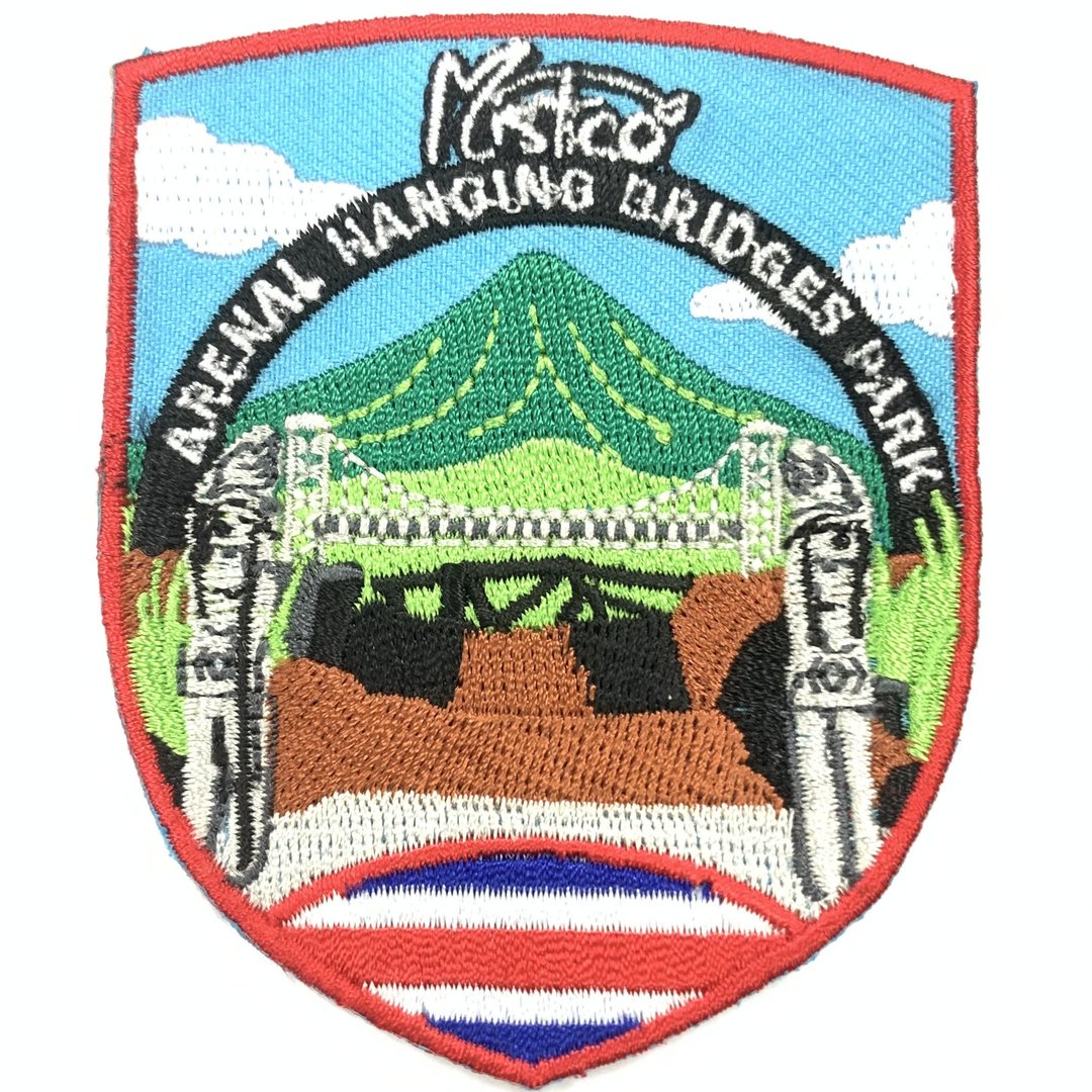 哥斯达黎加 阿雷纳吊桥公园 PATCH 刺绣徽章 胸章 立体绣贴 装饰 - 徽章/别针 - 绣线 多色