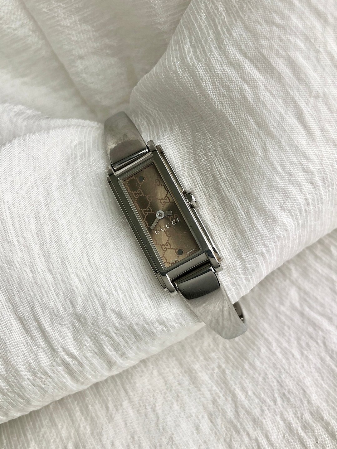 【VintageShop solo 日本直送中古包专卖店】GUCCI 古驰 腕表 银色 品牌 Logo 109 vintage 绝版 经典 kieyzm - 女表 - 其他材质 银色