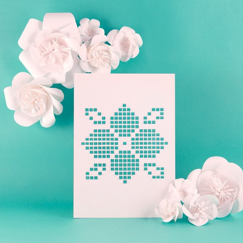 LAGO-像素密码海报-薄荷绿,LGO40594 - 海报/装饰画/版画 - 纸 绿色