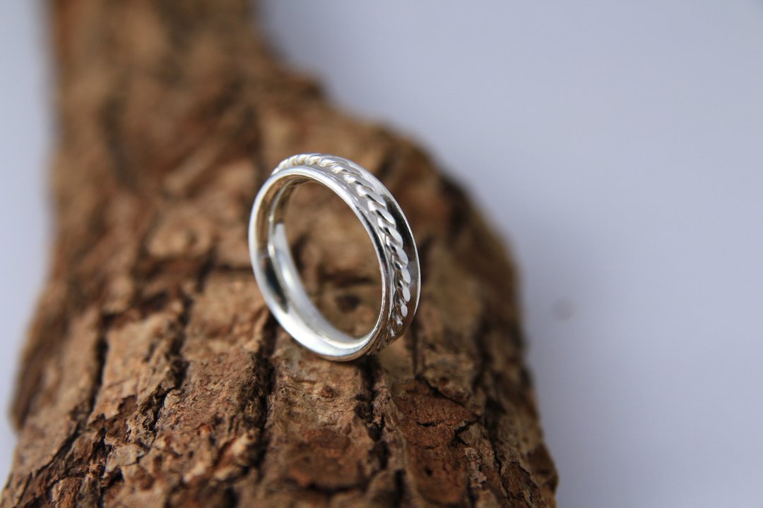 999纯银【时来运转转运戒】纯银戒指/可转动的戒指/Rolling Ring - 戒指 - 银 银色