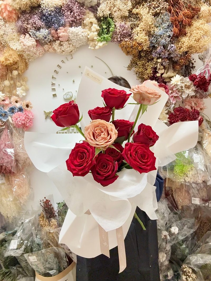 鲜花花束- Rose - 干燥花/捧花 - 植物．花 多色
