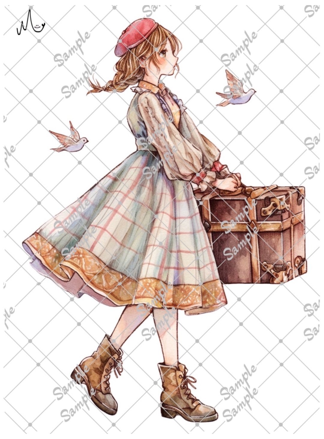 原创人物贴纸 8月新品 - 贴纸 - 纸 