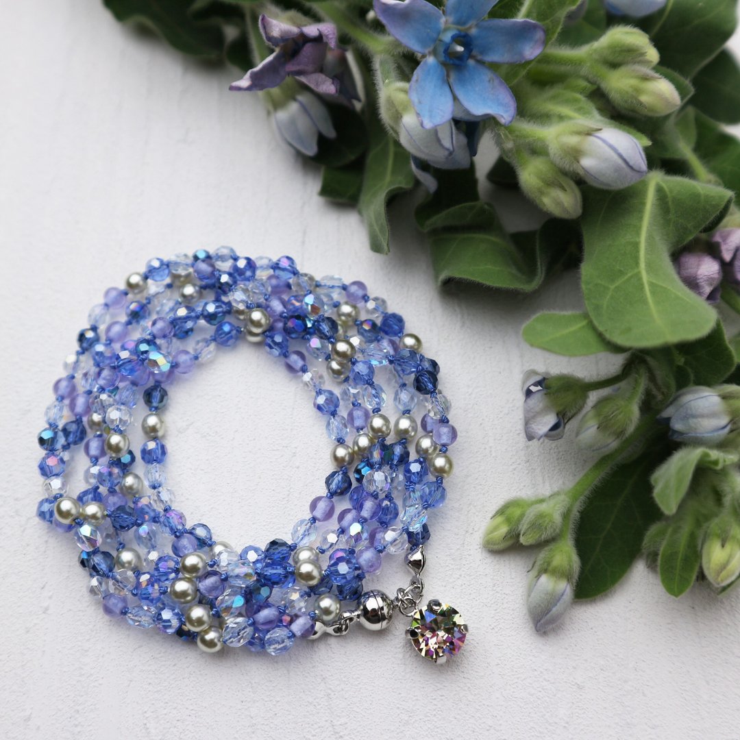 Wrap Bracelet (Violet) - 手链/手环 - 玻璃 蓝色