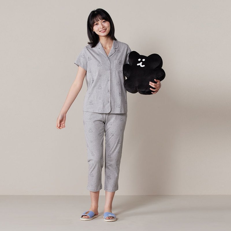 DINOTAENG | BOBO 立体靠枕-黑 - 枕头/抱枕 - 棉．麻 黑色