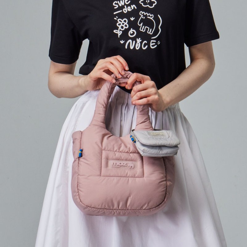 moz瑞典 驼鹿 Light 空气 云朵包(雾粉)中 - 侧背包/斜挎包 - 尼龙 粉红色