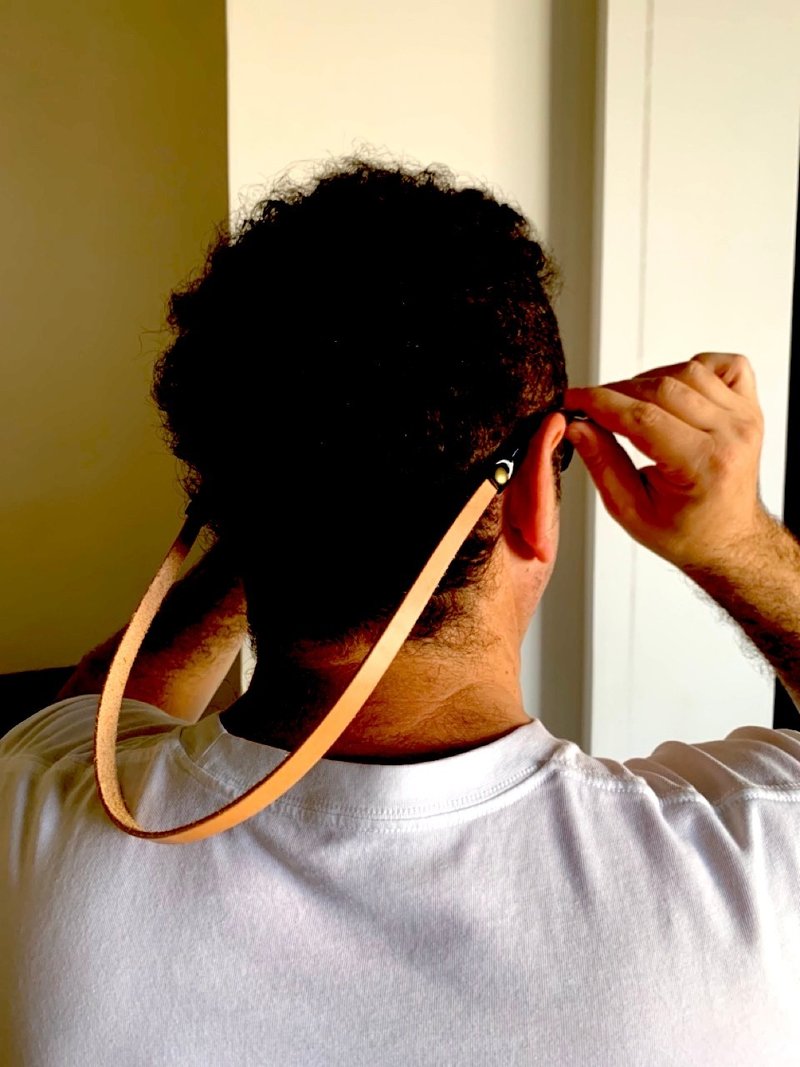 || PAPERICS || Glasses straps 手工天然皮革太阳眼镜挂绳 - 眼镜/眼镜框 - 真皮 咖啡色