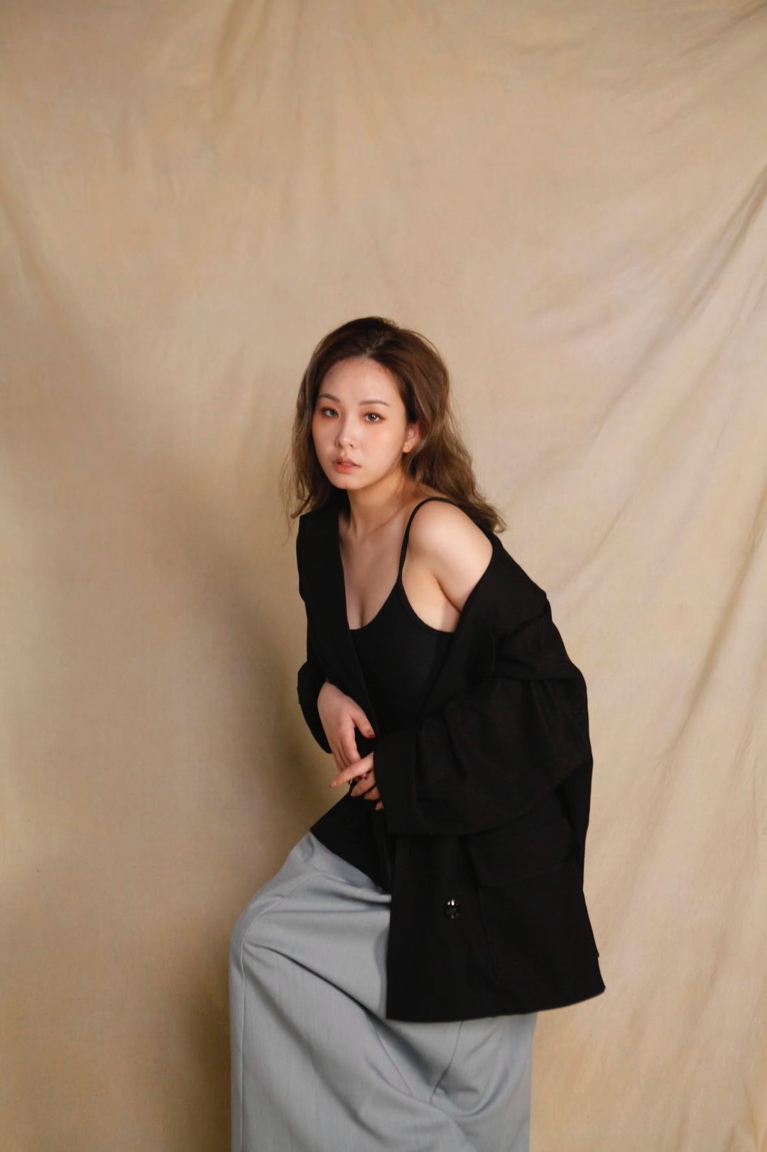 *现货 限定优惠*重塑 孖襟西装外套 - 女装西装外套/风衣 - 聚酯纤维 