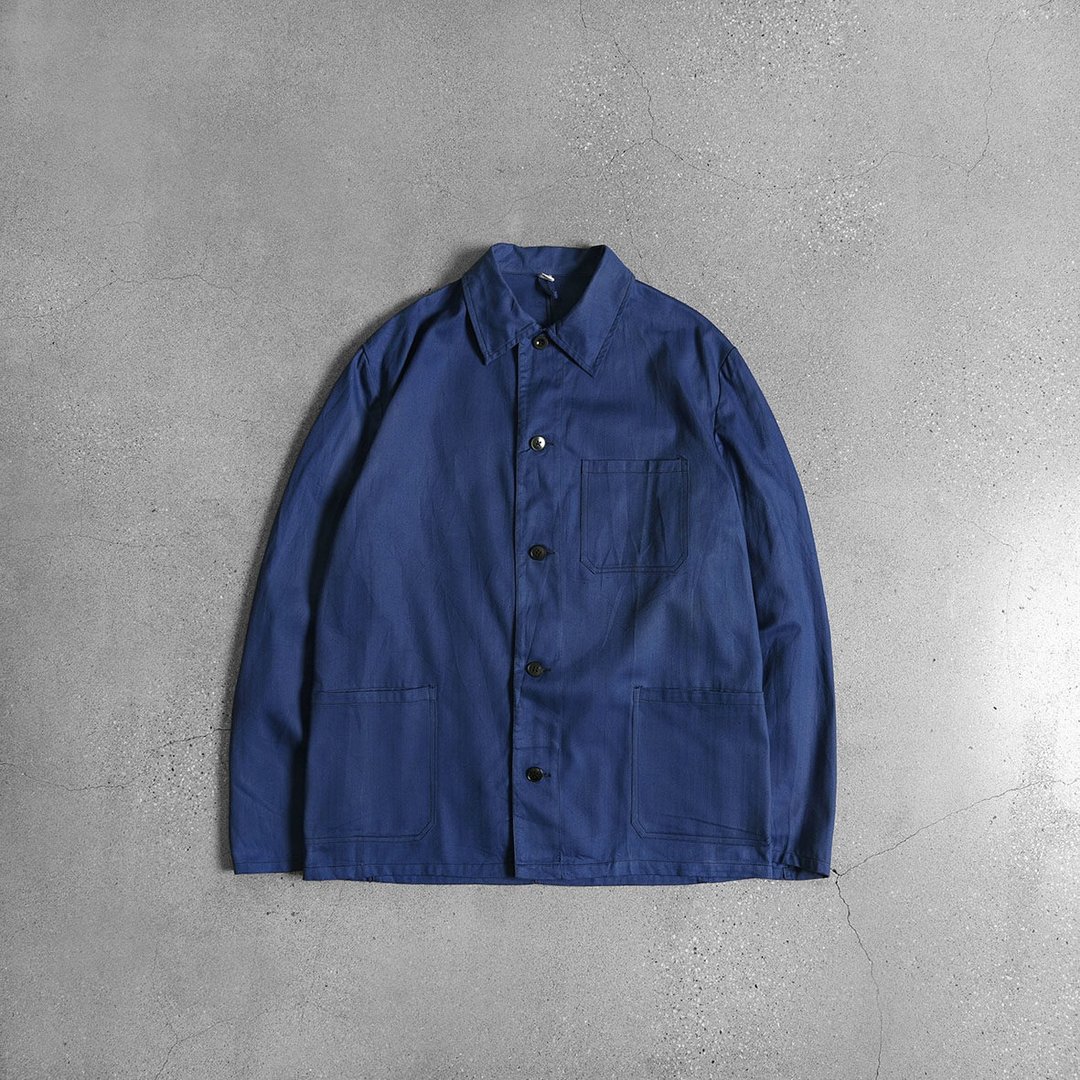 德国蓝染工装外套 / Vintage 古着 - 女装休闲/机能外套 - 其他材质 蓝色