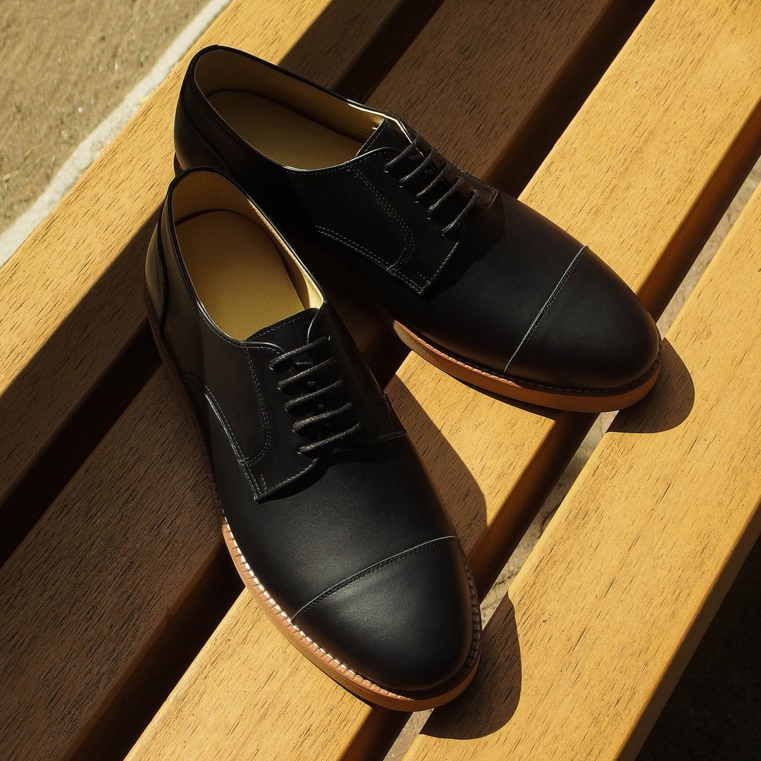 素面德比休闲鞋 / Hybrid Derby Sneaker - 男款休闲鞋 - 真皮 黑色