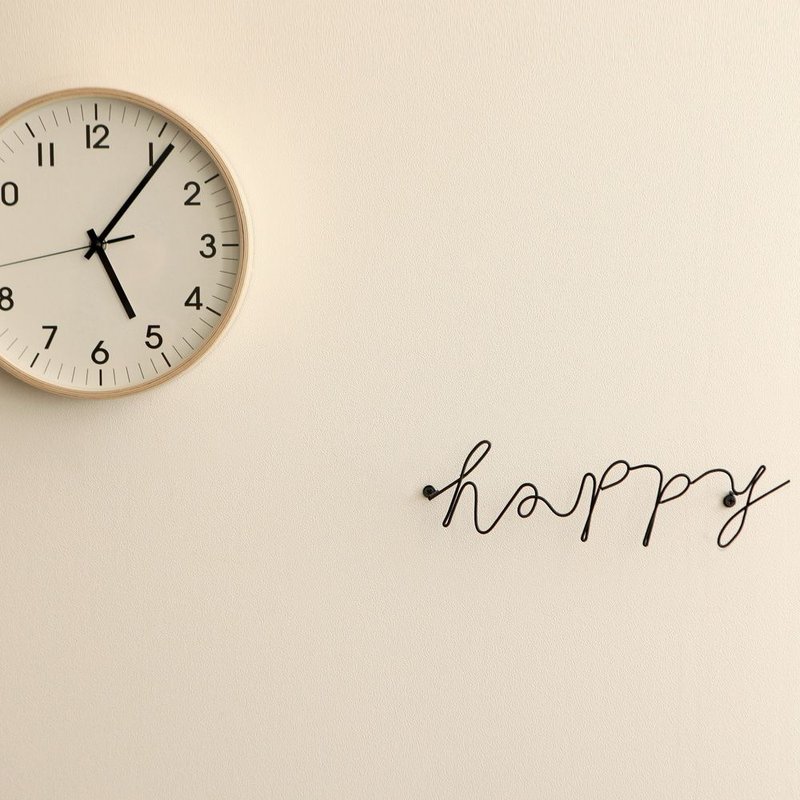 Dailylike 字母造型壁面挂钩-03 Happy,E2D47890 - 墙贴/壁贴 - 其他金属 黑色