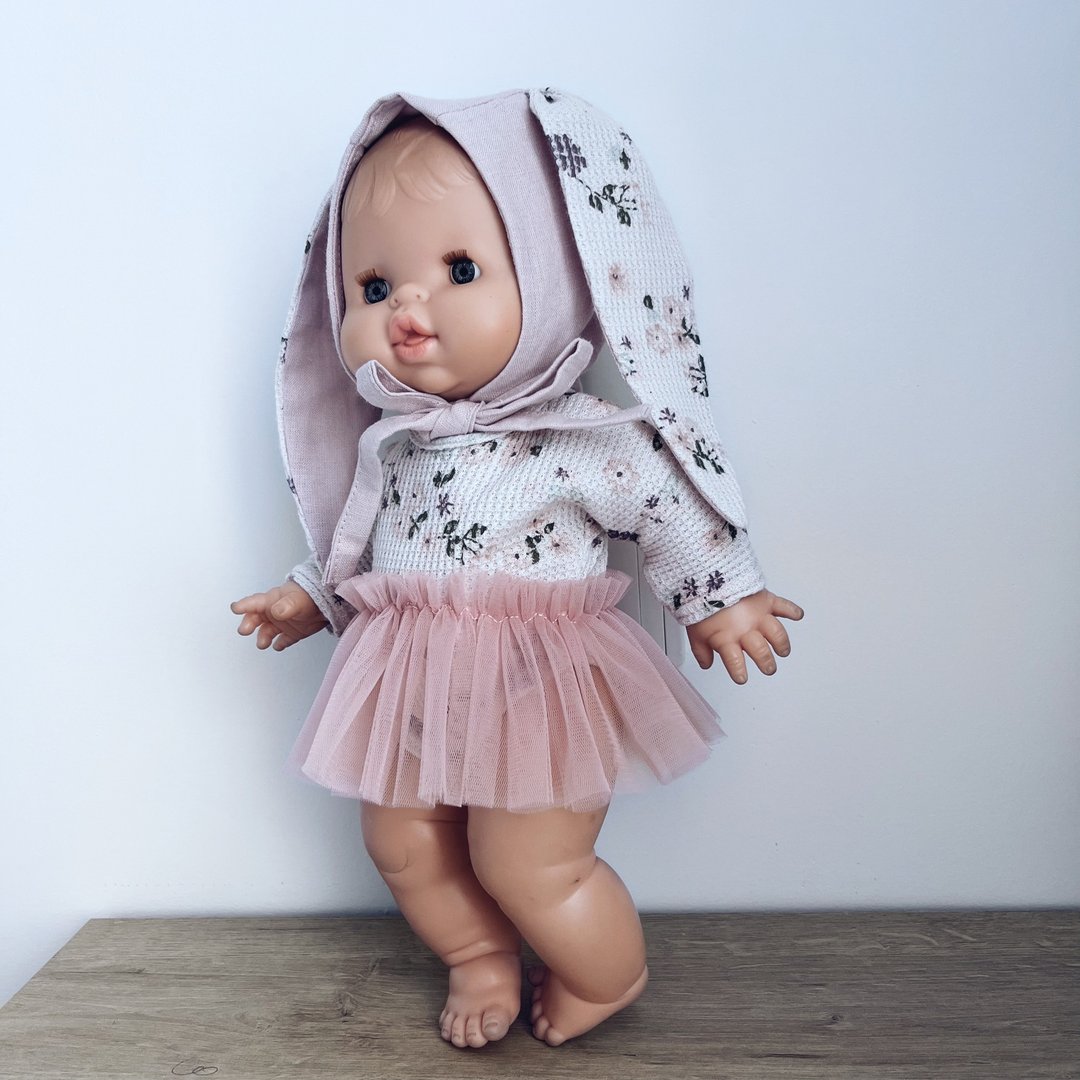 Easter outfit for dolls, tutu skirt for Minikane 13 inch 34 cm dolls - 玩具/玩偶 - 环保材料 粉红色