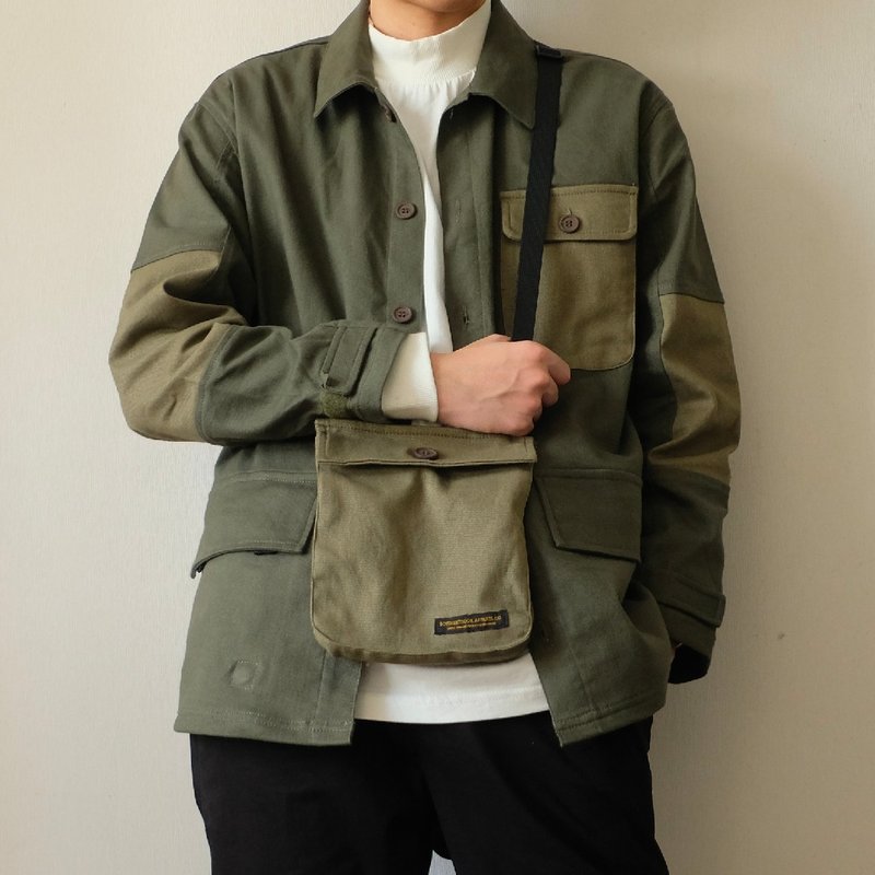 【换季特卖】二合一工装外套/衬衫外套/情侣/简约/秋冬 - 男装外套 - 棉．麻 绿色