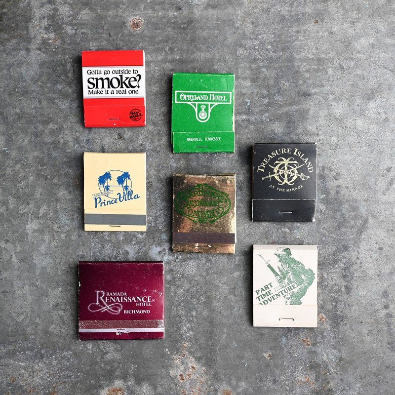 Vintage 古董火柴盒 / Vintage 古着 - 香薰/精油/线香 - 其他材质 多色