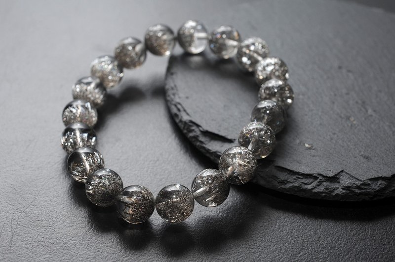 银发晶聚宝盆款手珠  /开运/招财/破煞/防小人 - 摆饰 - 水晶 