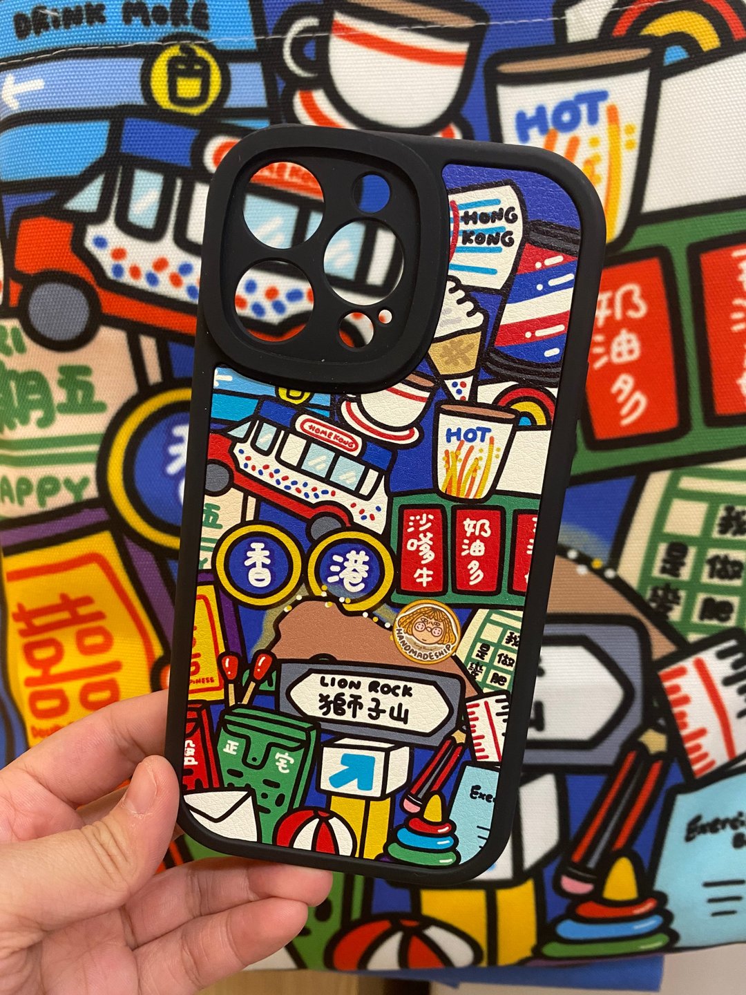 香港夜景 皮质电话壳 - 手机壳/手机套 - 塑料 