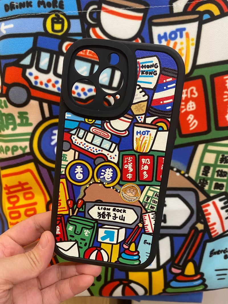 香港夜景 皮质电话壳 - 手机壳/手机套 - 塑料 