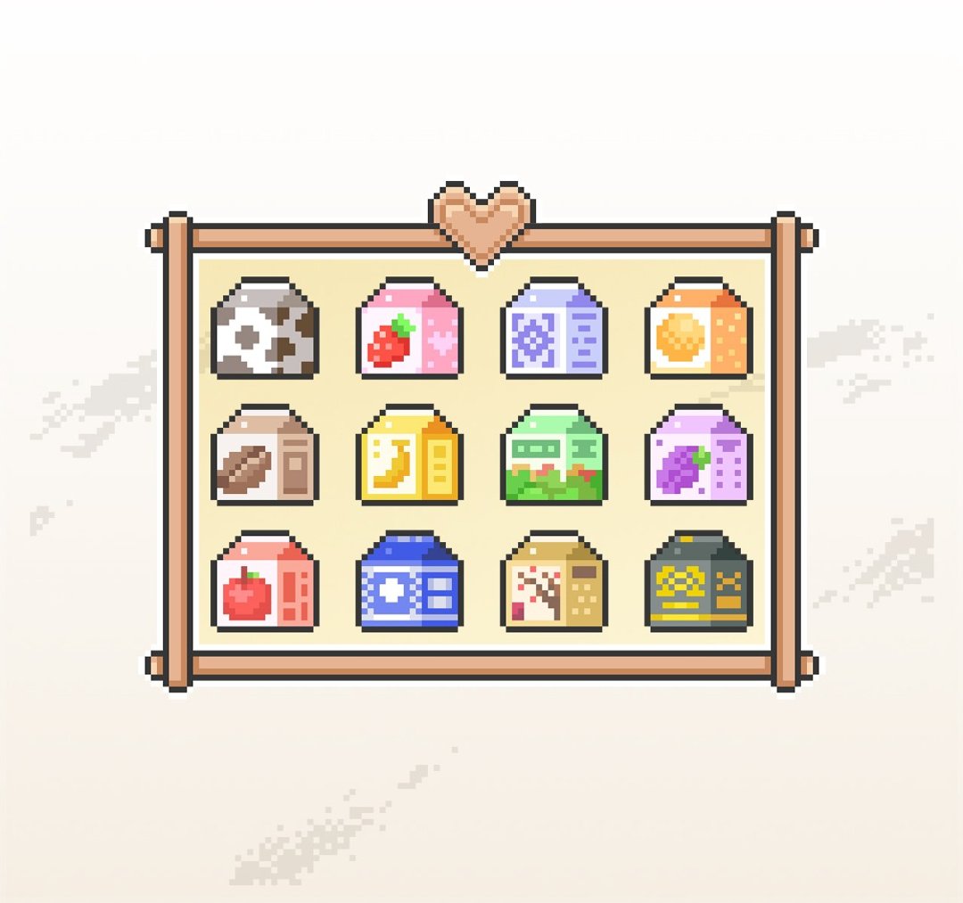 Twitch小奇点及订阅者徽章/忠诚徽章套图/像素风/饮料 - Logo 设计/图案设计 - 其他材质 