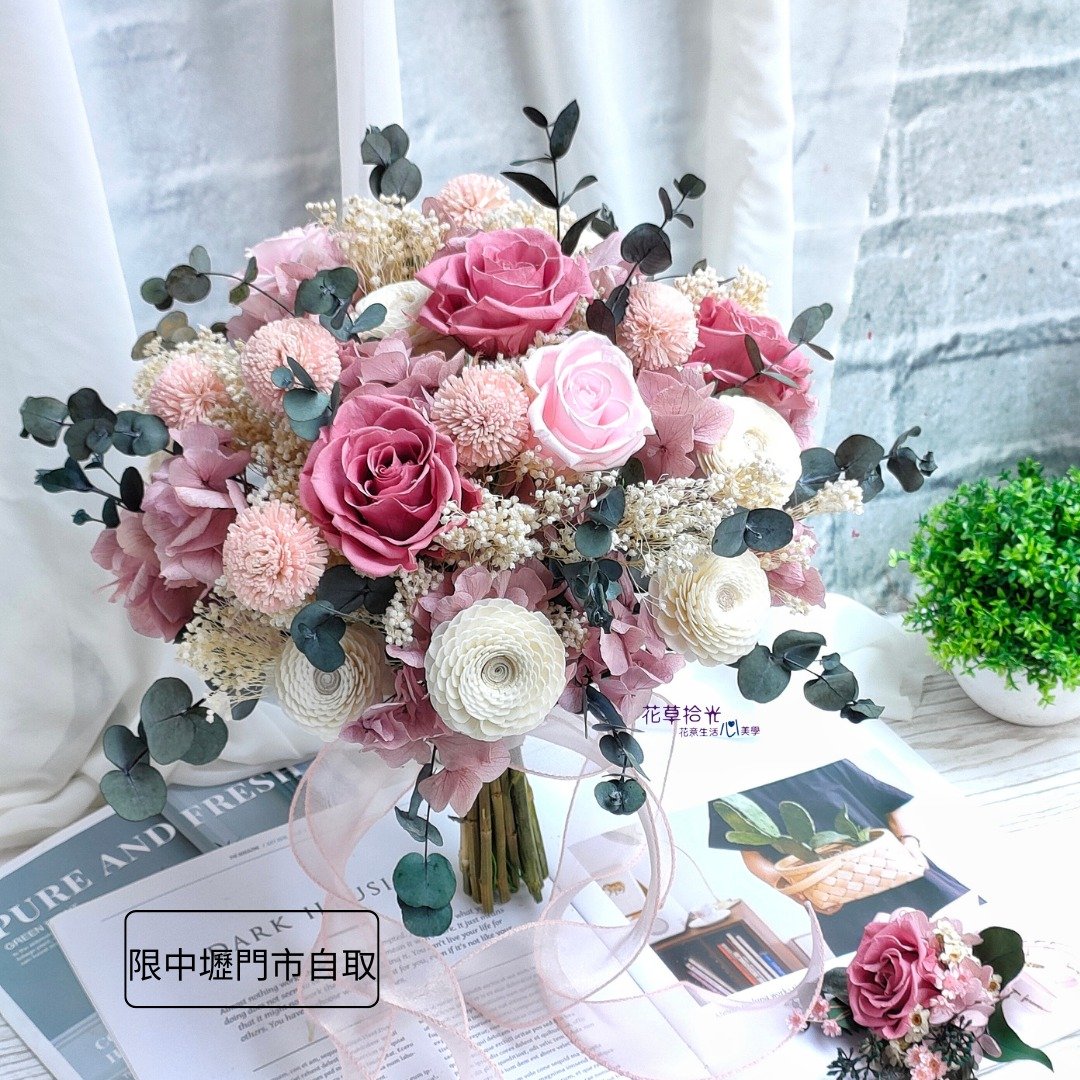 永生捧花---幸福絮语 - 干燥花/捧花 - 植物．花 