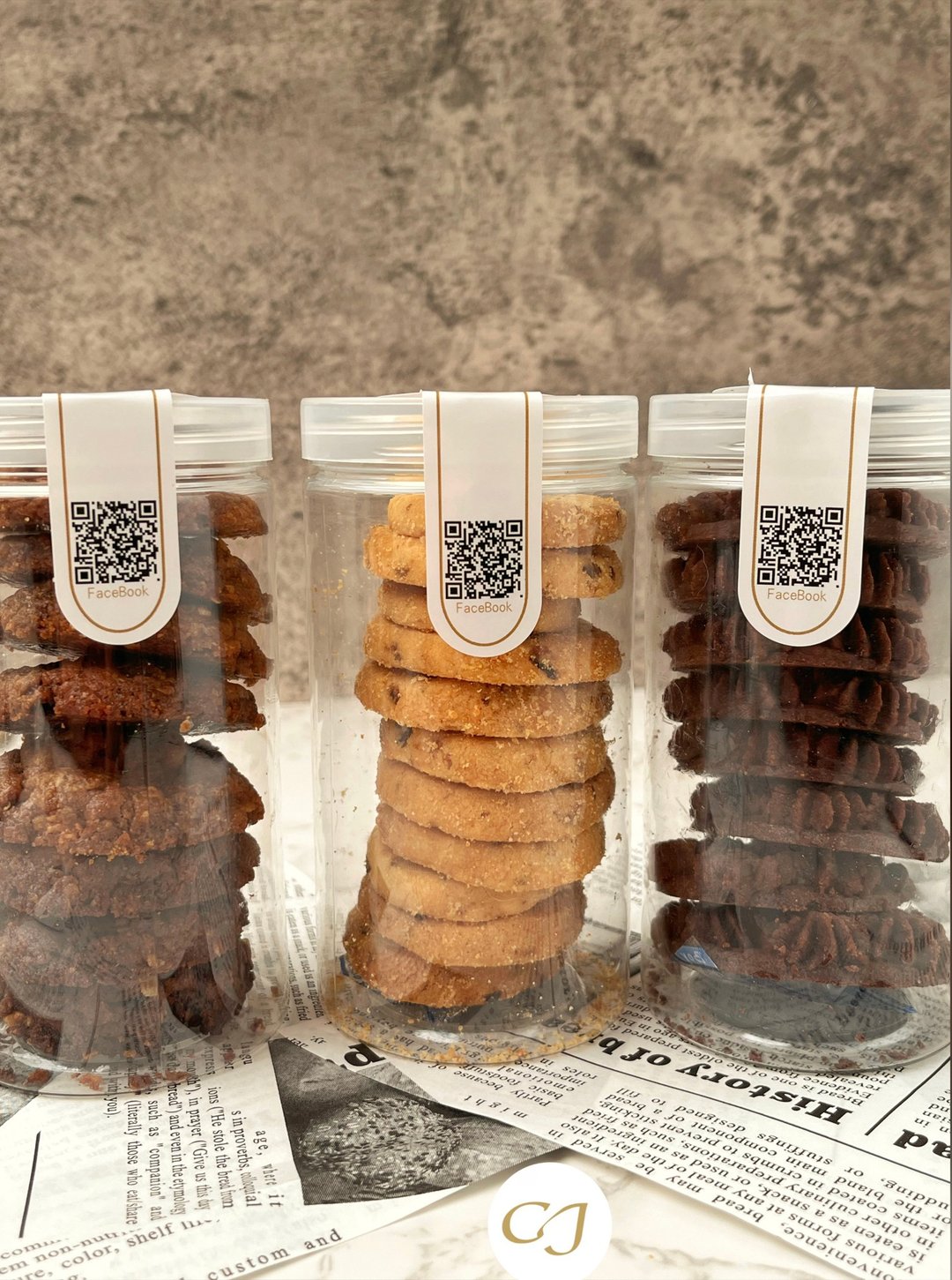 法式手工饼干3入 - 手工饼干 - 新鲜食材 咖啡色