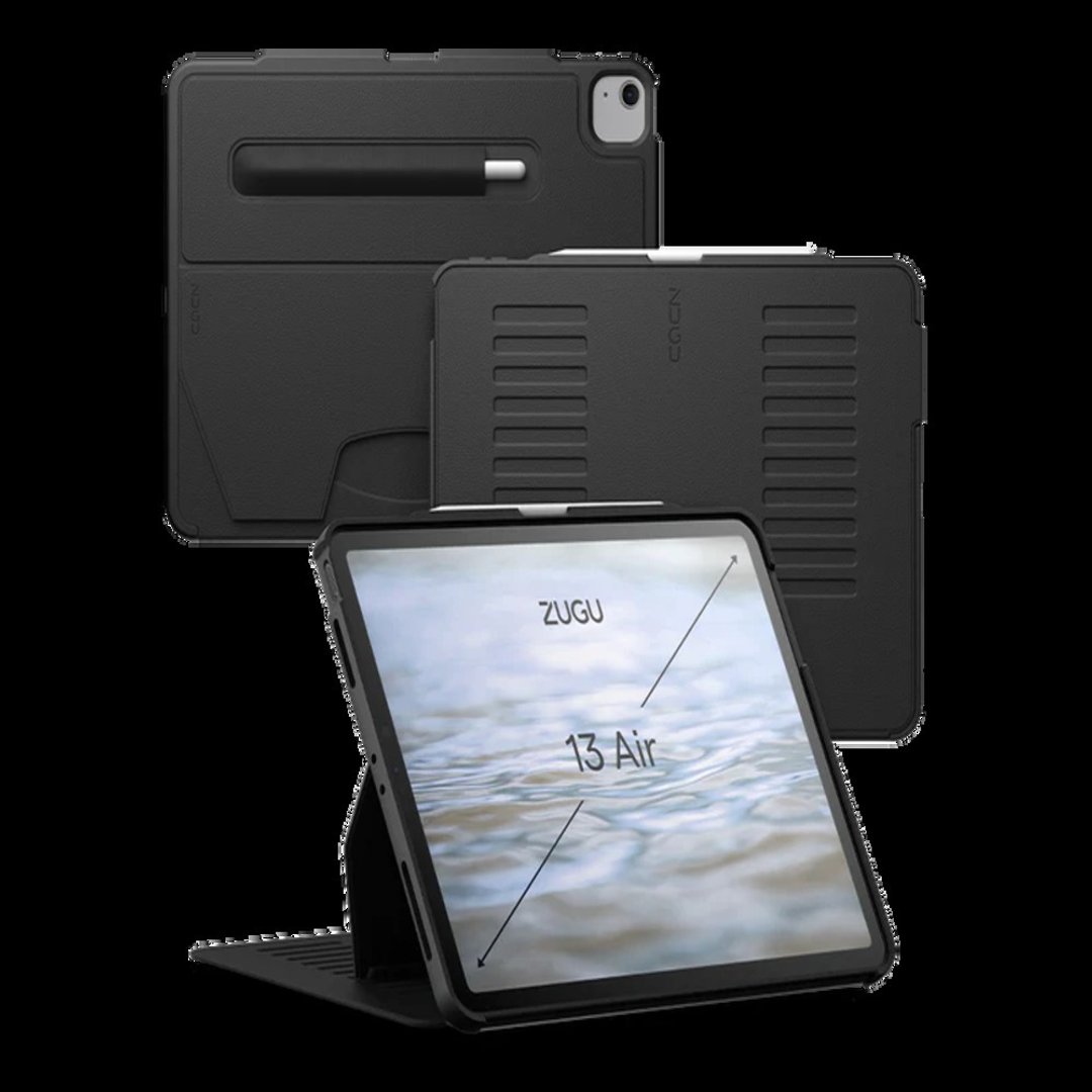 ZUGU iPad case超薄防震保护壳 - Air 13寸经典黑 - 平板/电脑保护壳 - 人造皮革 黑色