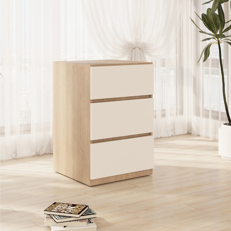 Starry 三层静音抽屉斗柜(系统板/可定制) - 其他家具 - 木头 卡其色