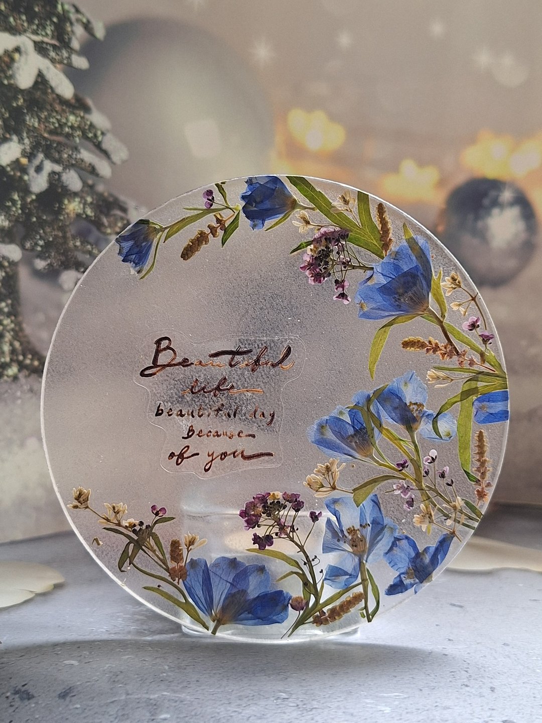 压花烛台 | 温馨押花玻璃烛台 I beautiful life - 蜡烛/烛台 - 其他材质 多色