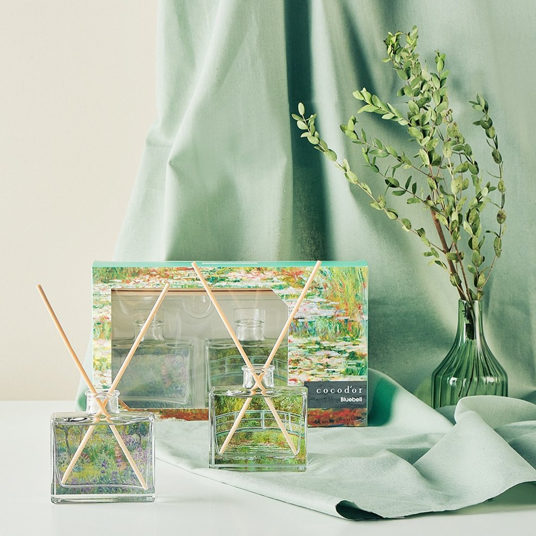 cocodor-名画扩香系列礼盒-莫内Monet (蓝风铃)【多入优惠】 - 香薰/精油/线香 - 玻璃 绿色