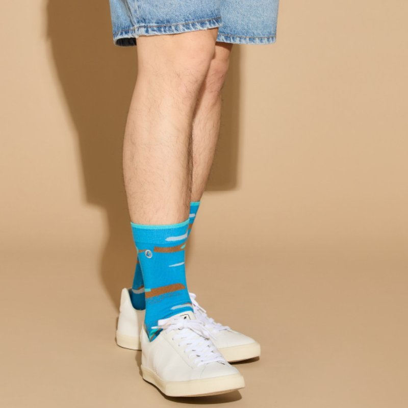 荷畔 纯棉中筒袜∣高品质精梳棉∣原创袜子∣男女同版 - 袜子 - 棉．麻 