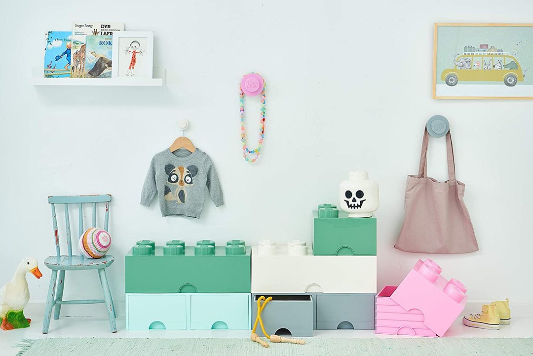 Room Copenhagen LEGO 墙壁挂勾(白.蓝.粉) 送礼 - 衣架/挂勾 - 其他材质 