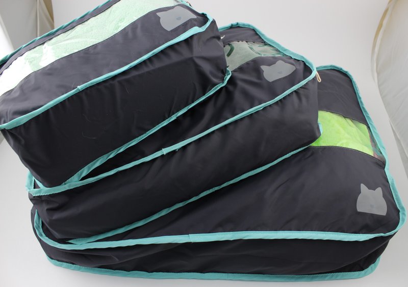 灰色多功能软性拉链袋 - 化妆包/杂物包 - 聚酯纤维 灰色