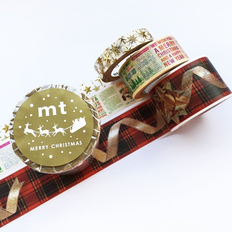 mt 和纸胶带 Christmas【耶诞3入组 A (MTCMAS76)】圣诞款 - 纸胶带 - 纸 多色