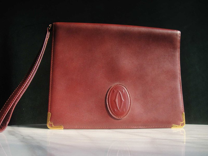 【老时光 OLD-TIME】早期二手古董包CARTIER手拿包 - 手拿包 - 其他材质 多色