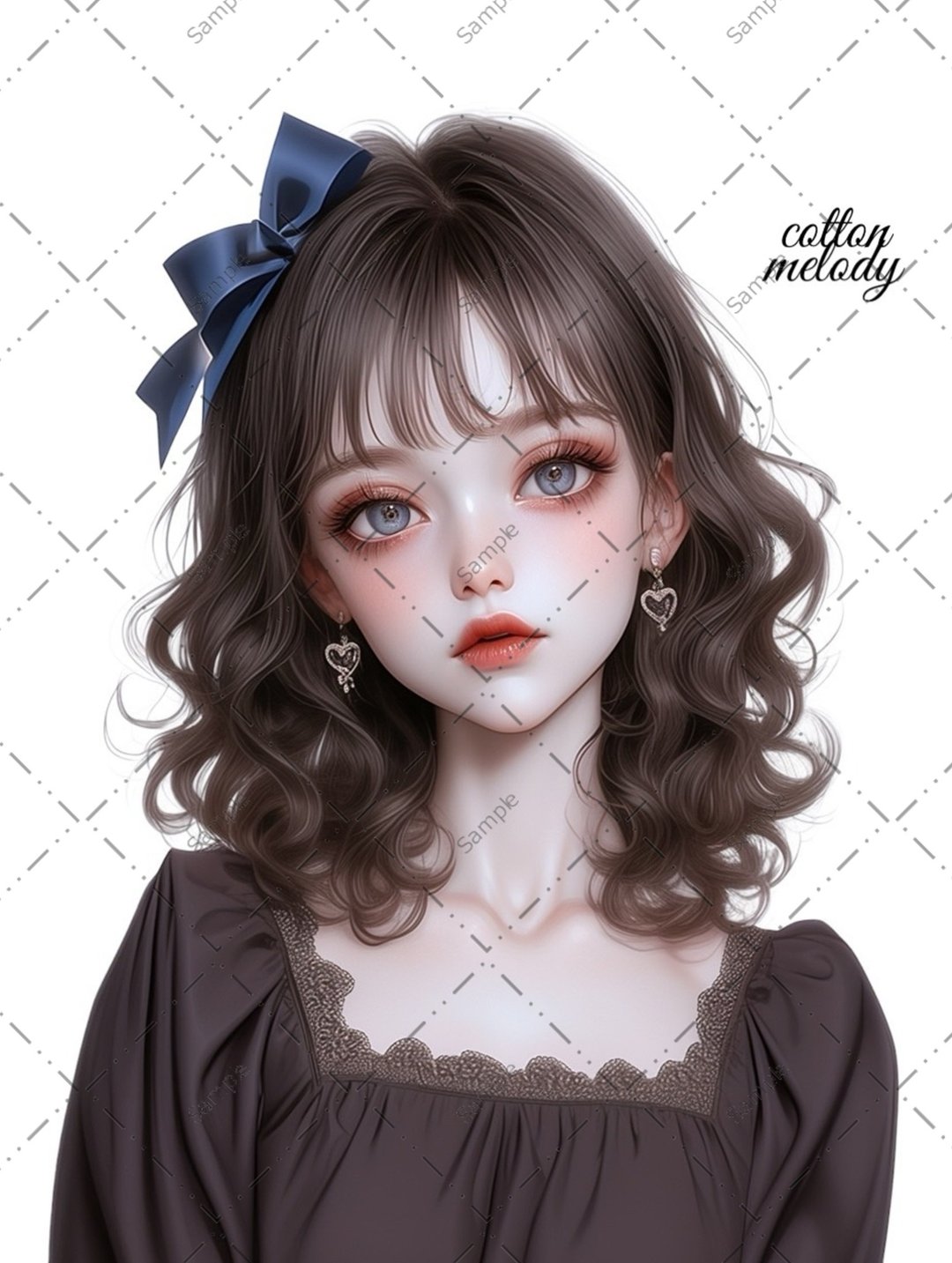 original sticker no.1199 人物贴纸 原创贴纸 人物贴纸 女孩贴纸 原创人物贴纸 - 贴纸 - 纸 