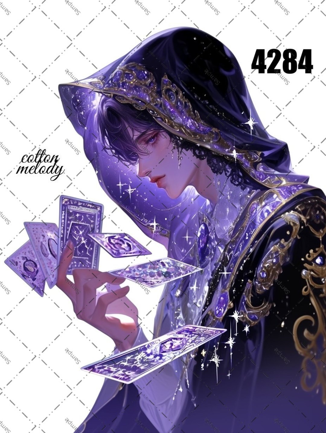 original sticker no.4284 人物贴纸 原创贴纸 原创人物贴纸 装饰贴纸 cotton melody - 贴纸 - 纸 