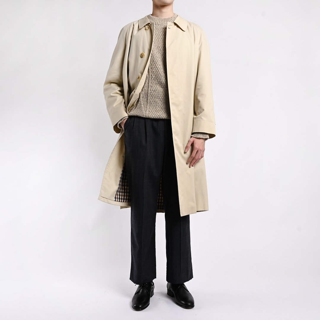 Vintage Aquascutum 长版风衣 / Vintage 古着 - 男装外套 - 其他材质 卡其色