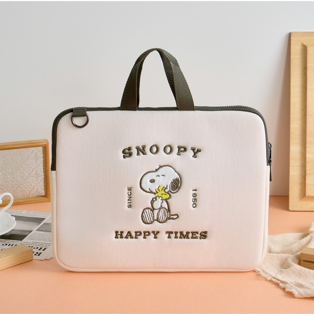 SNOOPY史努比抱紧紧刺绣肩背/手提电脑包 - 电脑配件 - 聚酯纤维 多色